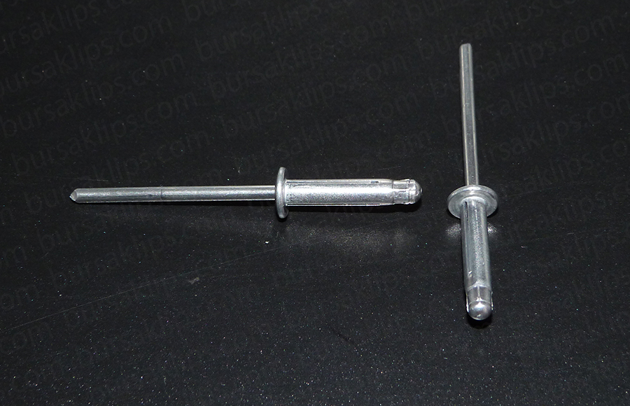 Üniversal - Alüminyum Perçin Yarıklı (4,0x18,8mm) (TREBOL)
