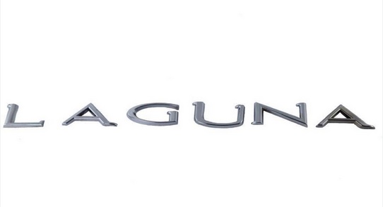 (4398) Renault Laguna 3 - LAGUNA Bagaj Yazı (KROM KAPLAMA)